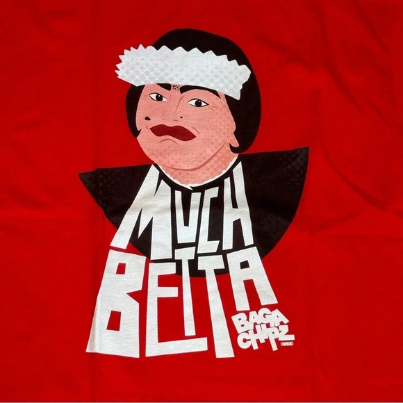 Official Baga Chipz Much Betta Tuckshop Tee T-Shirt Funny Drag RPDR Rupaul Red L - Picture 4 of 7